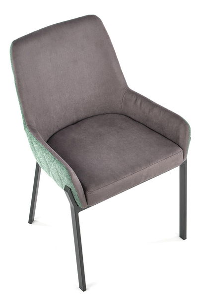 Scaun de sufragerie Kanna (verde + negru)