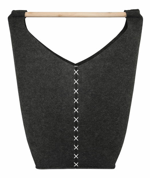 Set 3 buc coșuri textile KIANDRA (plsť) (gri)