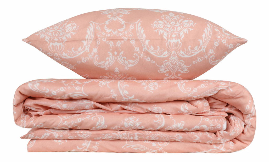 Posteľná bielizeň 240 x 220 cm Pjur (prášková + biela) *výpredaj