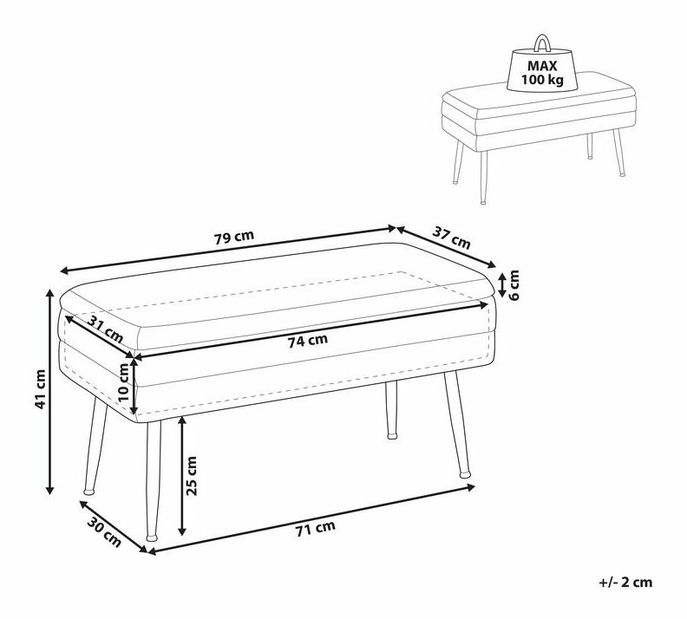 Pad DUREM (rózsaszín) (tárolóhellyel)