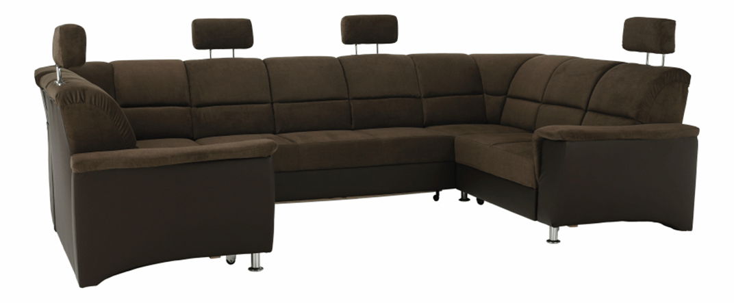 Rohová sedačka U Stan veľká (hnedá) (P)