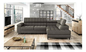 Kutna garnitura Evrona (sivo-bež)