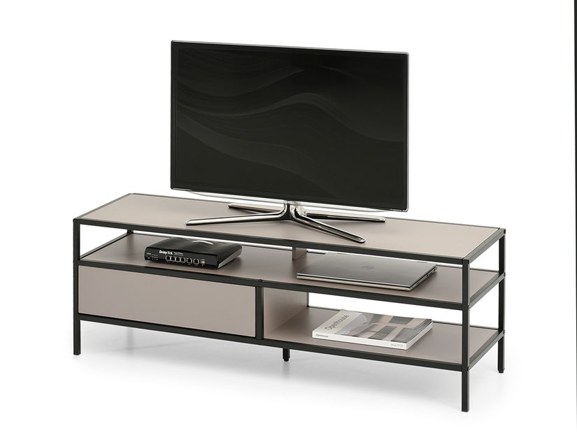 TV stolík/skrinka Subsidios (čierna)