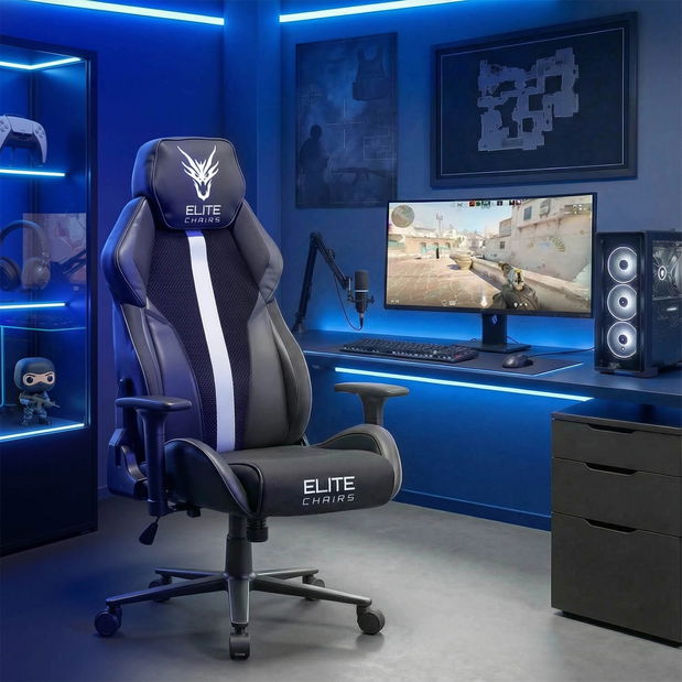 Felső fotel Nutrida (fekete + fehér) 