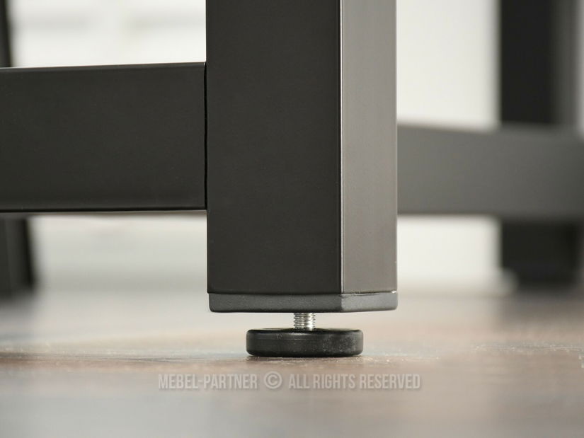 Set masă scaune pentru sufragerie Remma (beton + negru) (pentru 2 persoane)