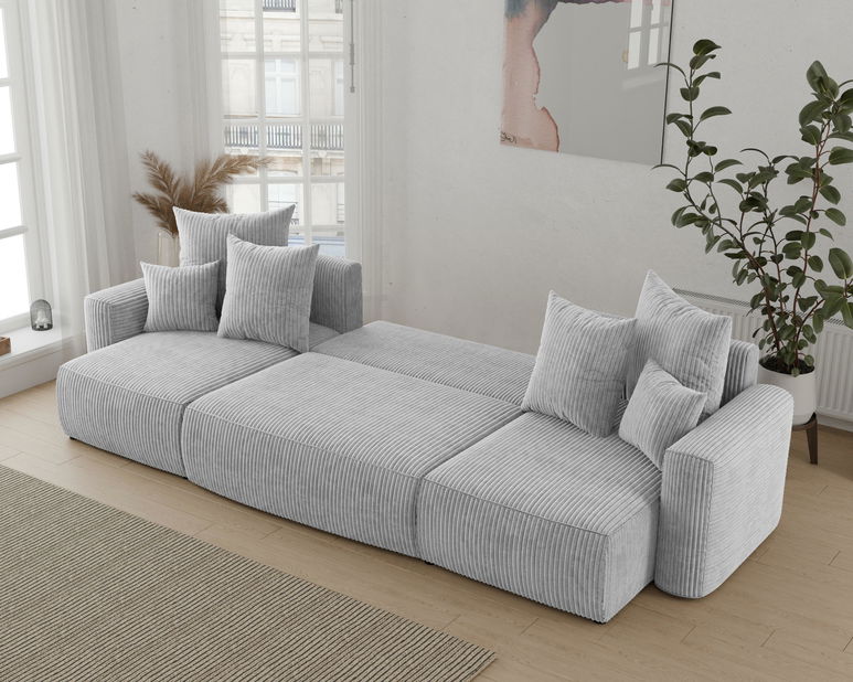 Rohová sedačka Denia U (svetlosivá)