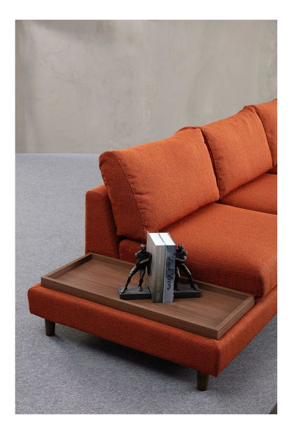 Colțar Tuleppo (Portocaliu + Nuc)