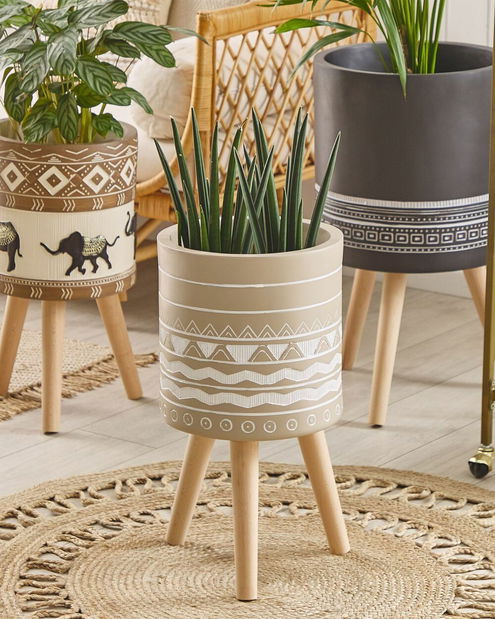 Suport flori Milza (bej)