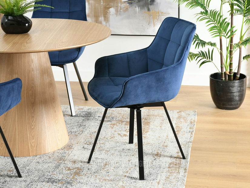 Szék Aranbura (tengerkék + fekete)