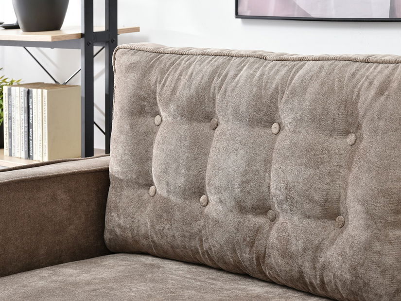 Canapea două locuri Legacion (bej + stejar)