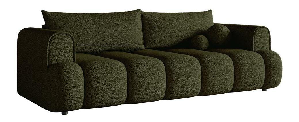 Pohovka trojsedačka Didier (olivová + čierna)