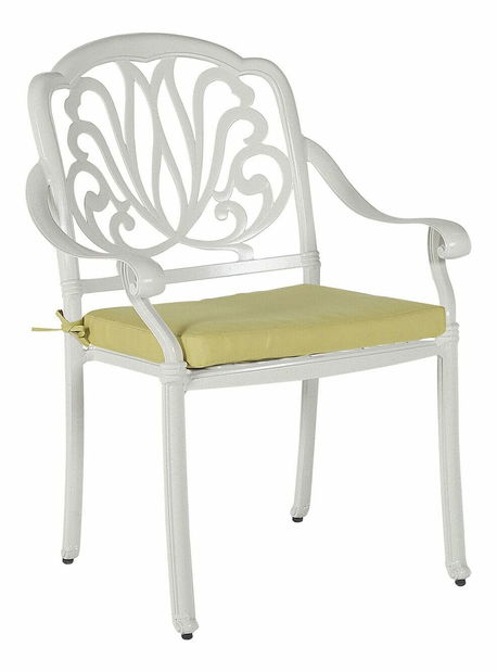 Set 4 ks. záhradných stoličiek Aneco (biela)