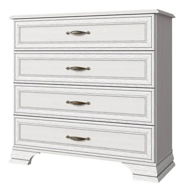 Komoda 4-šuplíková Trippy (woodline krém) 