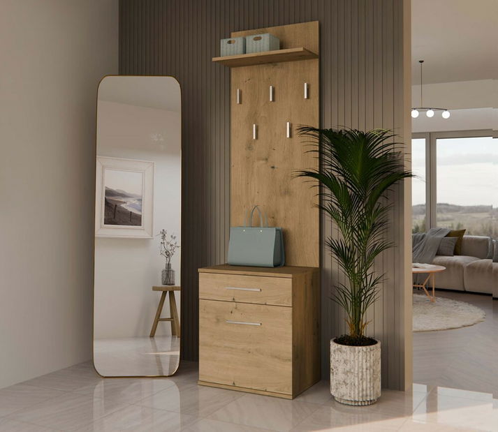 Set mobilier hol Dialogos 2 (stejar artisan)