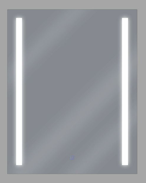 Oglindă de perete 60 x 80 cm Marinet (argintiu)