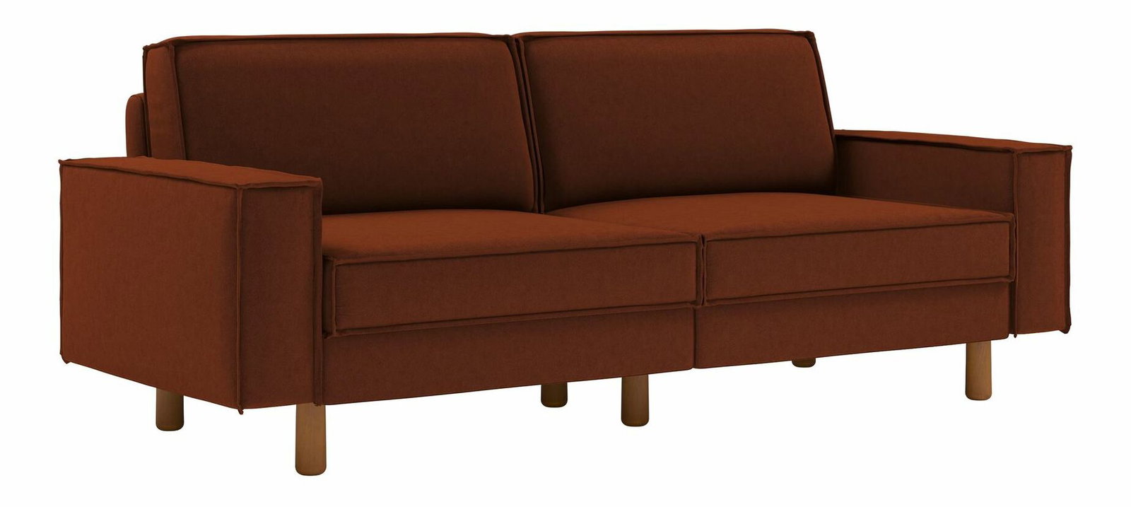 Pohovka trojsedačka Spary 3 (tehlová + orech)