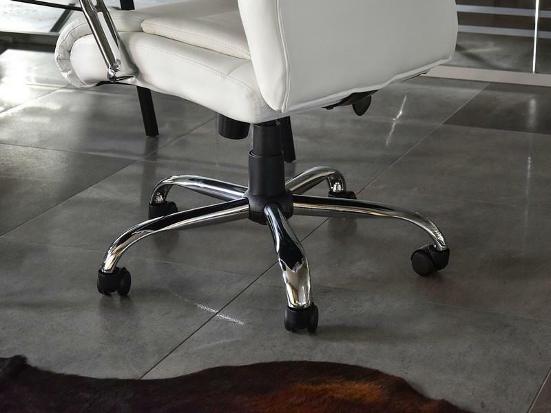 Kreslo Luxus (biela + chrómová)