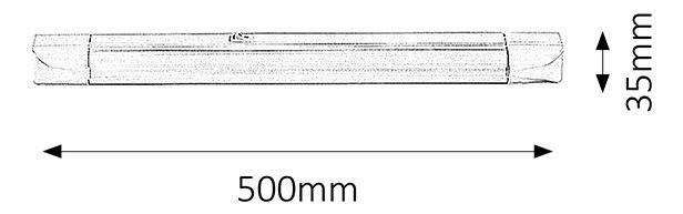 Stropna svjetiljka Band Light 2302 (bijela)