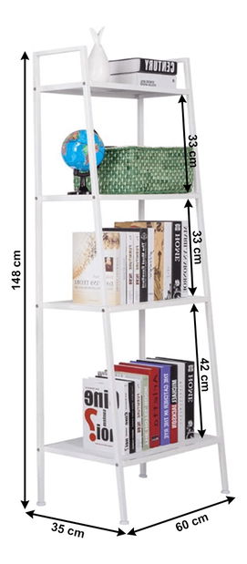 Regál Alister (fehér)