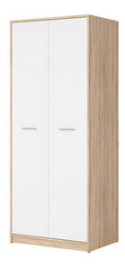 Ormar za garderobu Nepo Plus 33 (hrast sonoma + bijela) 