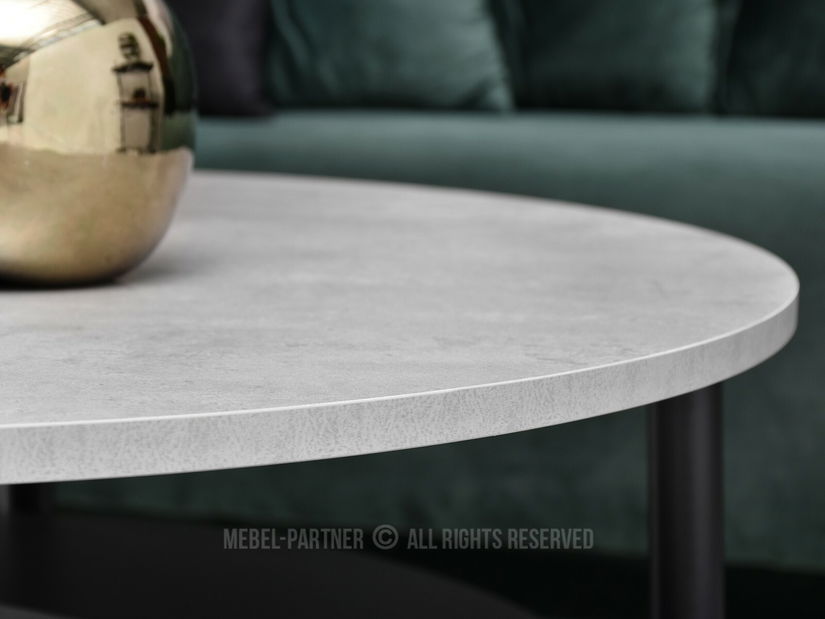 Stolić za kavu Randolf Xl (beton + crna)