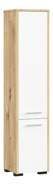 Kúpelňová skrinka Fulgor 2D 140 (dub artisan + biela)