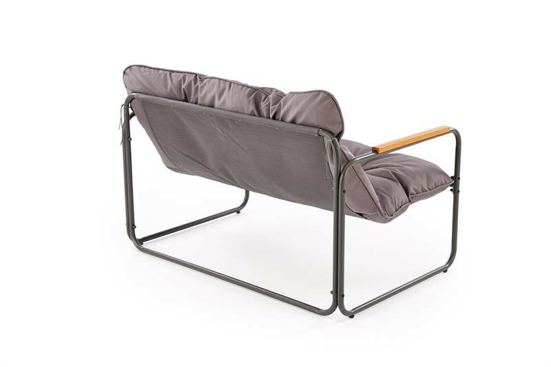 Záhradný set Husond (sivá + hnedá)