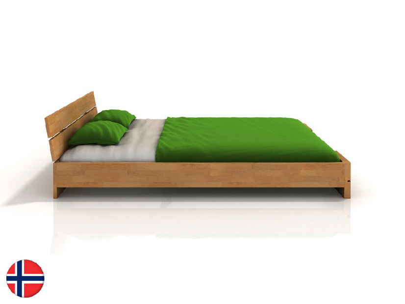 Jednolôžková posteľ 120 cm Naturlig Lorenskog Long (buk) (s roštom)