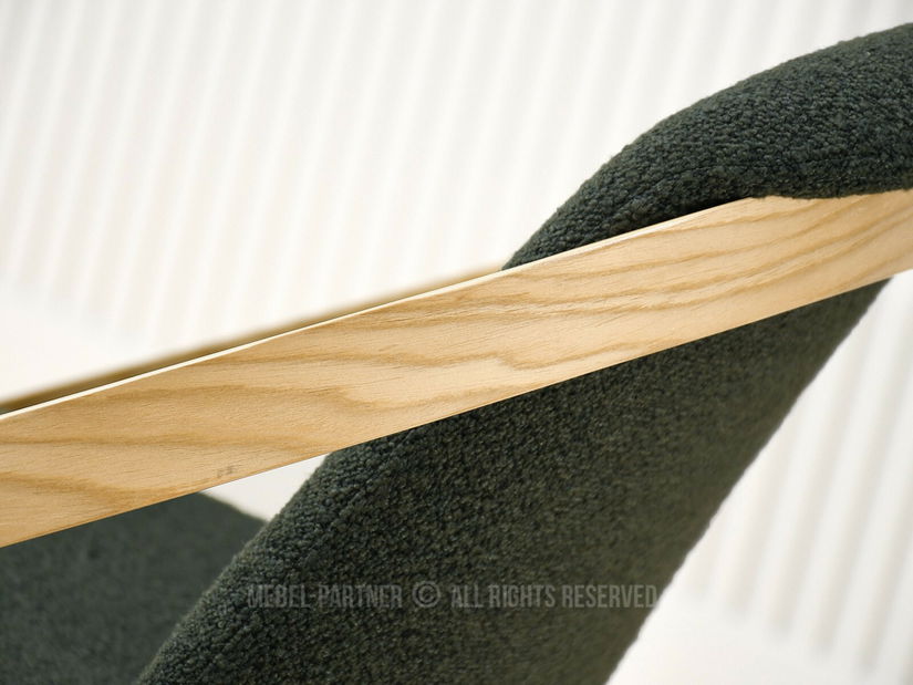 Scaun sufragerie Lamparas (verde + stejar)