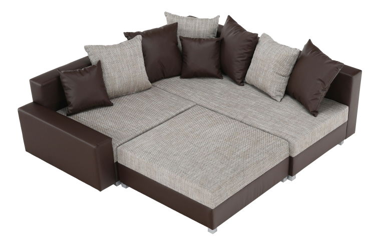 Colțar Pitton New Maro (D) (cu taburete)