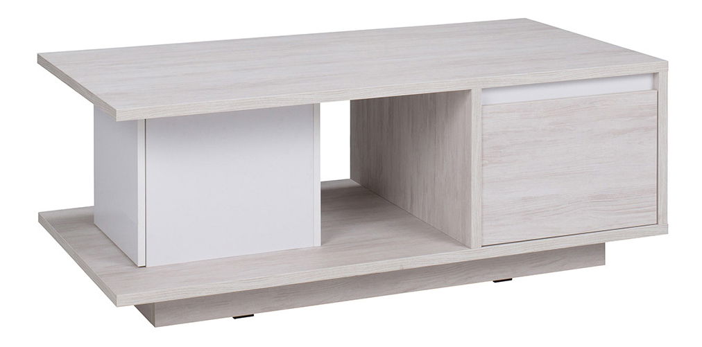 Dohányzóasztal Desayuno (fehér tölgy + matt fehér)