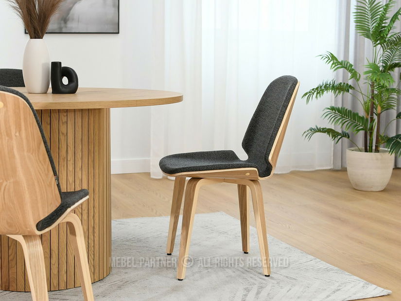 Szék szett (2 db.) Vincez (grafit + tölgy) *Kiárusítás