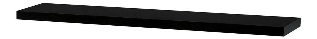 Nástenná polica Portero (vysoký lesk čierny)