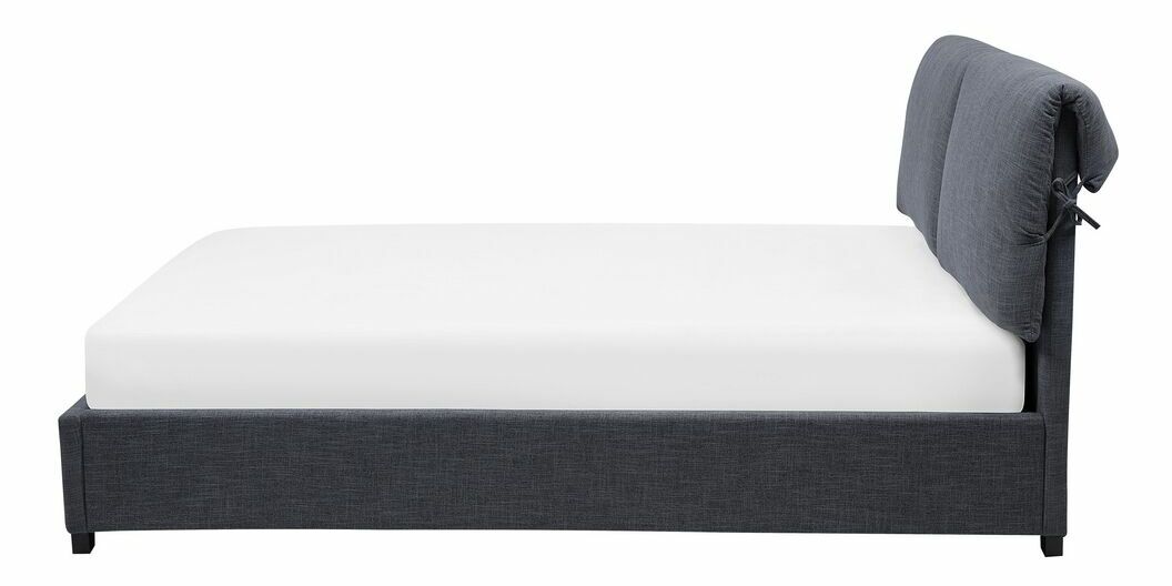 Manželská vodná posteľ 160 cm Blas (sivá) (s roštom a matracom)