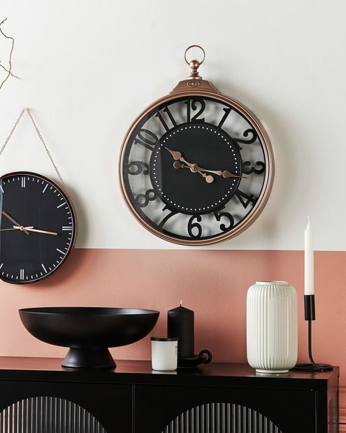 Falióra ø 44 cm Alvilda (fekete)