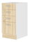 Dulap inferior de bucătărie Sylrona 40 D 4S BB (Alb + Stejar sonoma)