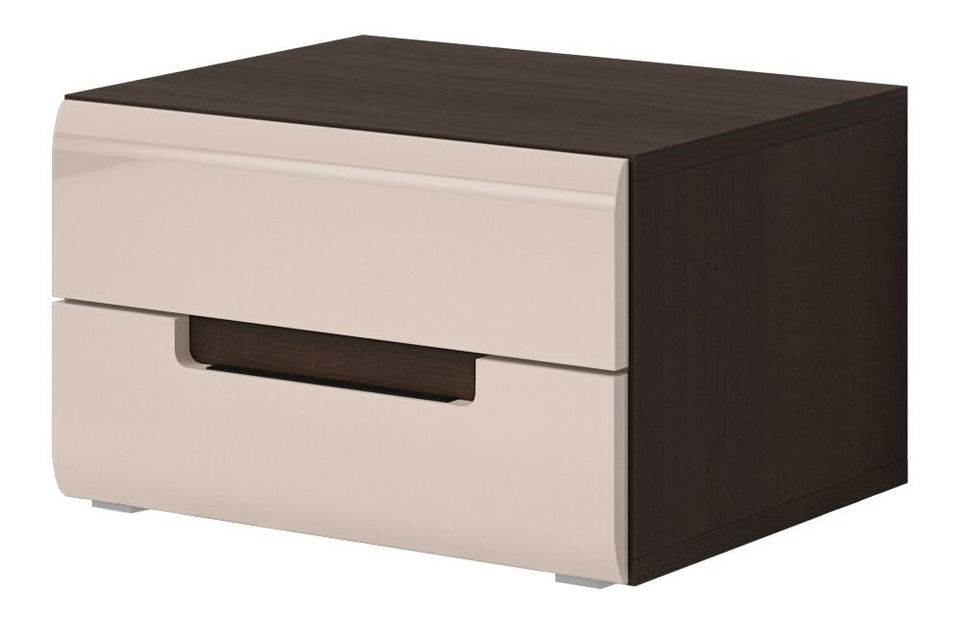 Noptieră Hayle Typ 22 (Stejar sonoma închis + luciu Gri nisipiu)