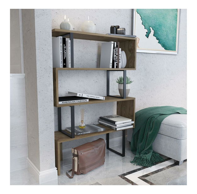 Regal Adrianne (hrast + crna)