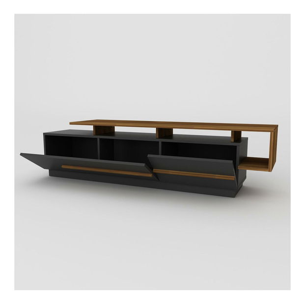 TV asztal/szekrény Pria (fekete + dió)