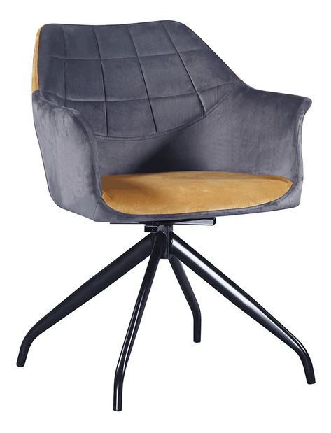 Fotoliu rotativ Sarkin (gri + camel)