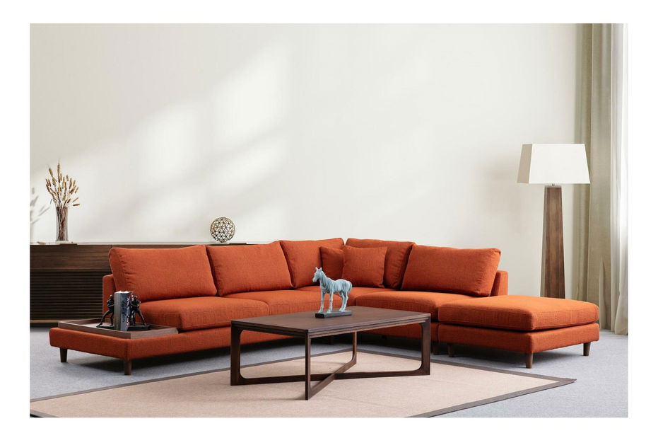 Colțar Tuleppo (Portocaliu + Nuc)