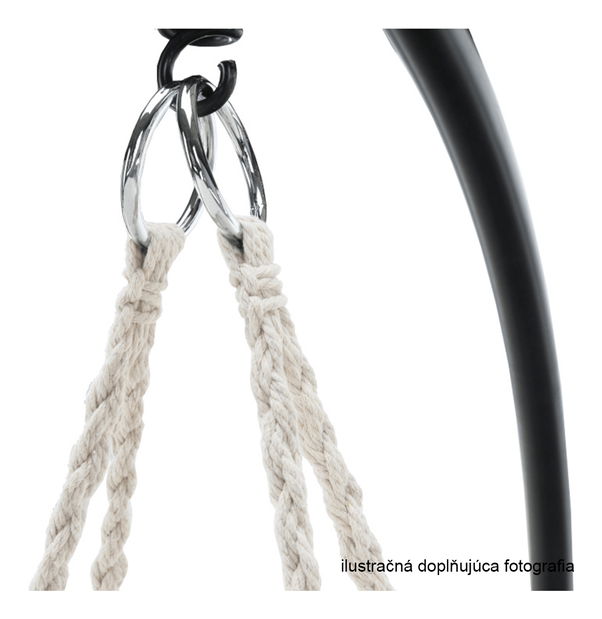 Závesné hojdacie kreslo Amarea (sivá) *výpredaj