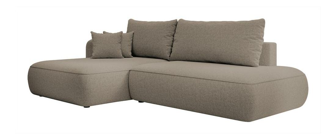 Sarokkanapé Fergie (B) (világos bézs + fekete)