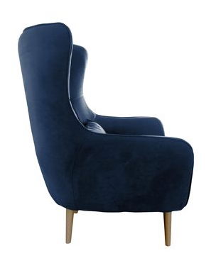 Fotel lábtartóval Flerance (barna) 