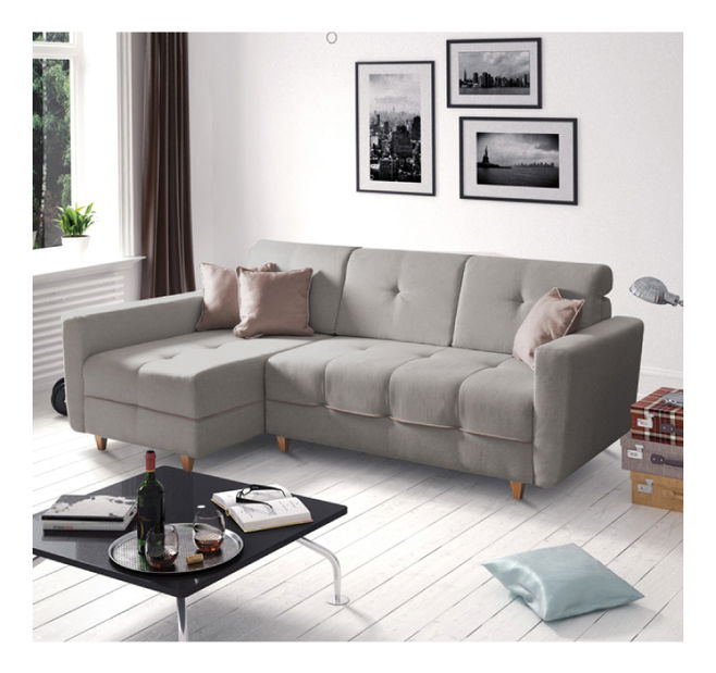 Set canapea fotoliu Haveron (S) (gri)