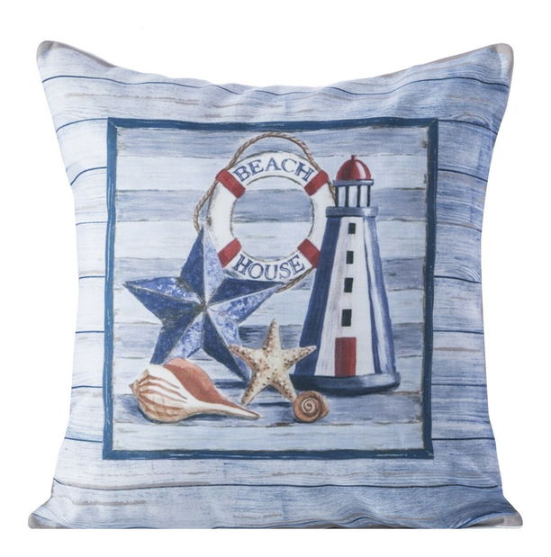 Ozdobný vankúš 45X45 cm Danta (svetlomodrá) (1 ks)