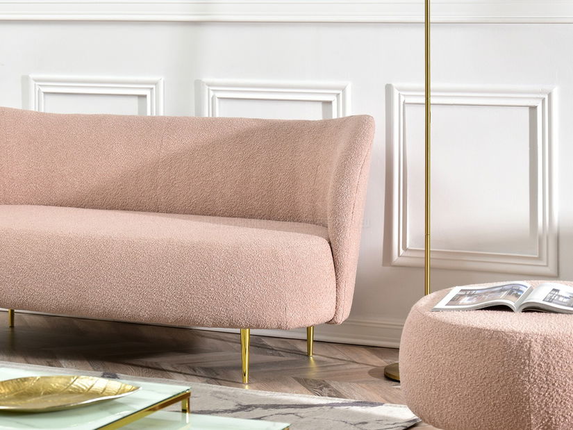 Canapea Canapea trei locuri Cadmio 3 (auriu)