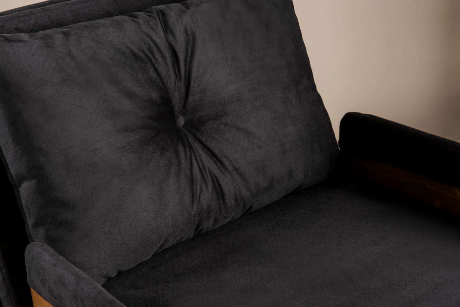 Fotel Como S (fekete)