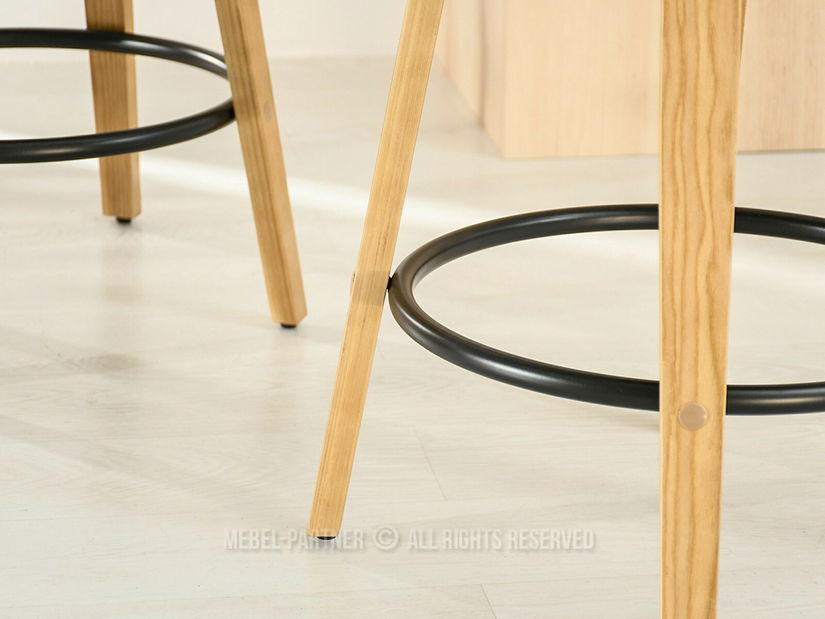 Scaun bar Rolenzono H65 (negru)