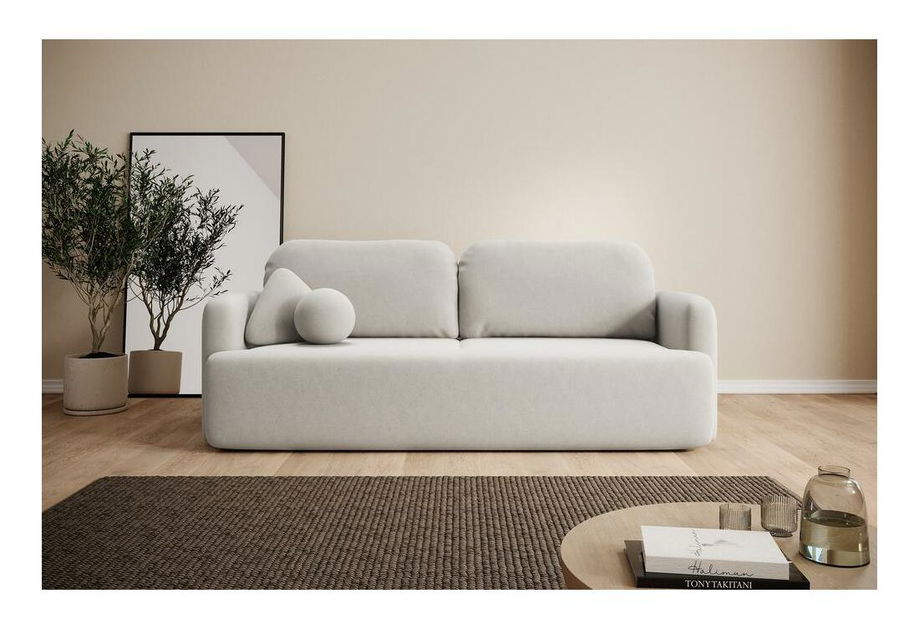 Háromszemélyes kanapé Linaki (fehér + fekete)